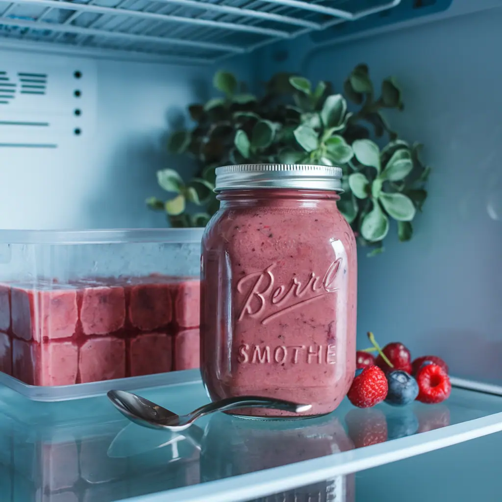 Best ways to store a cherry berry smoothie bowl.